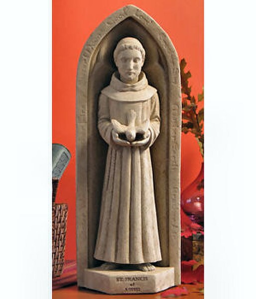 Saint Francis Wall Sculpture or Freestanding Statue